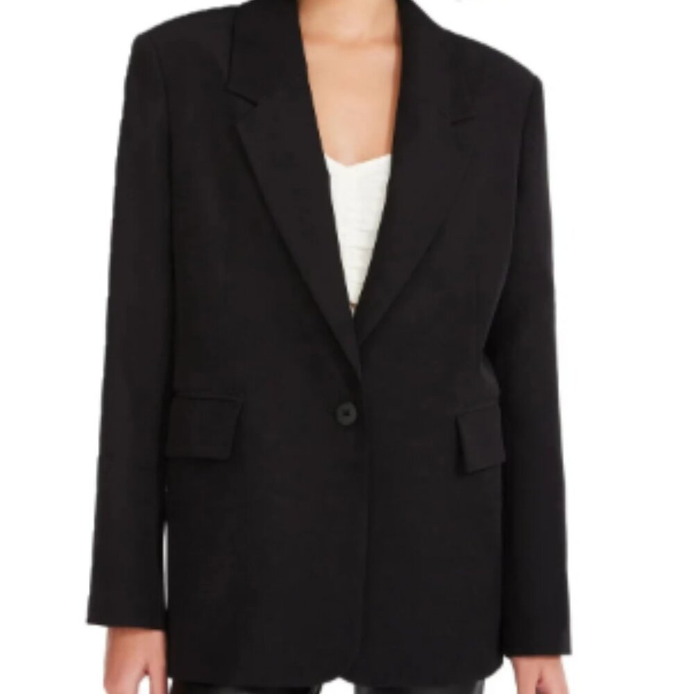 NWT Steve Madden Black Tailored Blazer Jacket Women’s XL‎